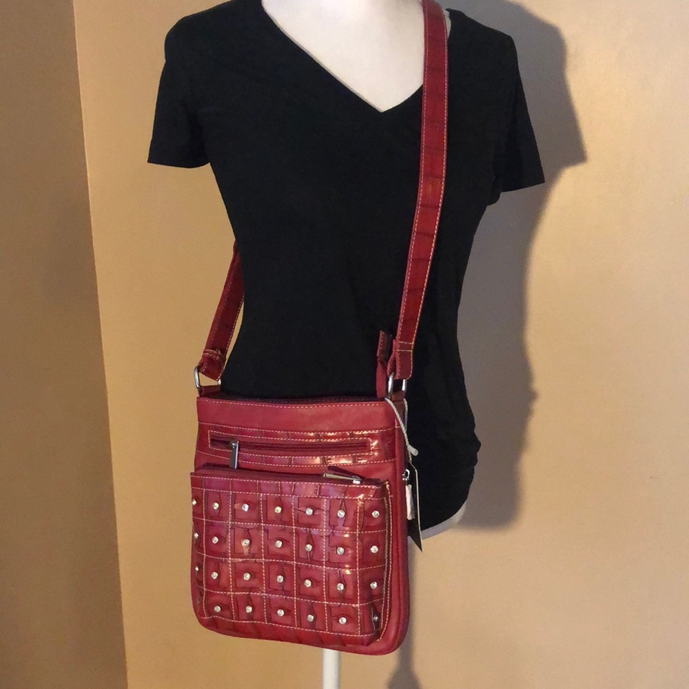 Red Milan purse crossbody bag